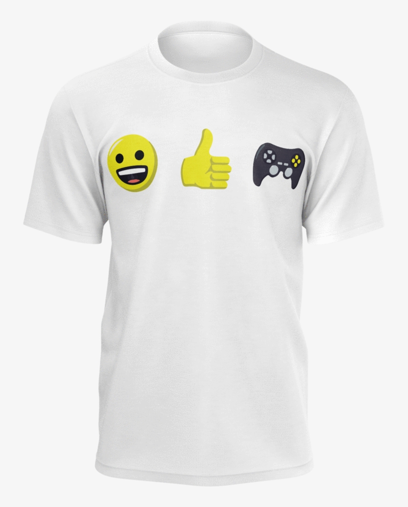 Emojithumbsgaming T-shirt / White $ - Active Shirt, transparent png download