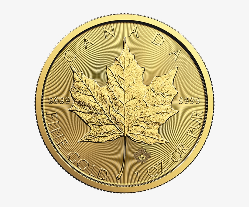 The Canadian Maple Leaf Gold Coin Is Great For Investors - 2019 1 Oz Gold Maple Leaf, transparent png download