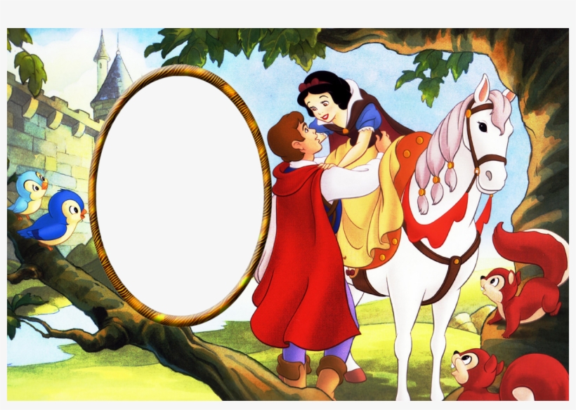 Marcos Para Fotos Blanca Nieves - Snow White And Prince Disney, transparent png download