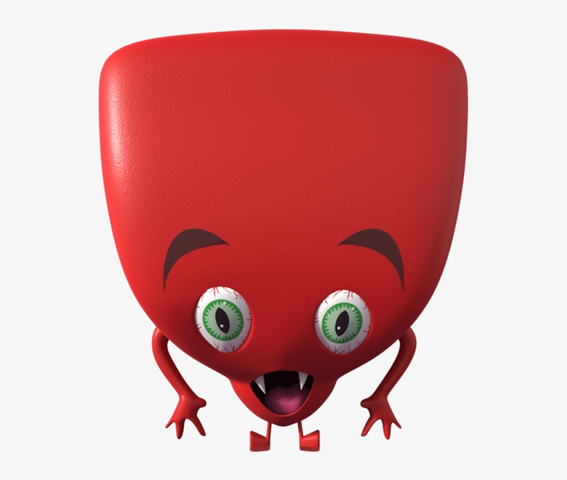 Custom Shape Labels Monster Sal - Cartoon, transparent png download