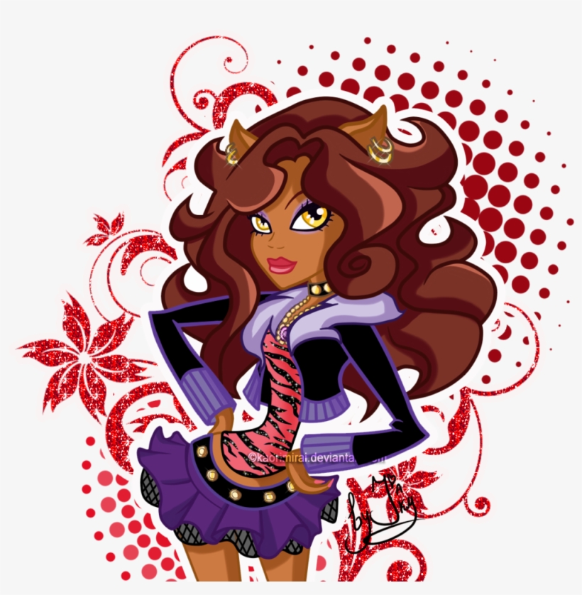 Amazing Monster High Clipart Clawdeen Illustration - Clawdeen Wolf Deviantart, transparent png download
