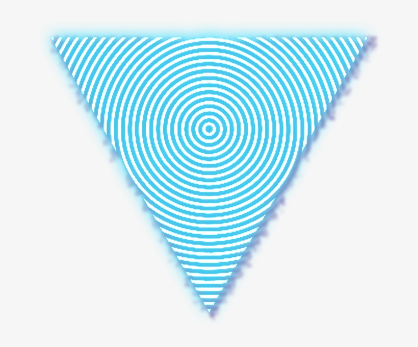 #triangle #circle #line #neon #lines #geometry #geometric - Triangle, transparent png download