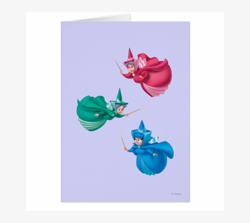 Sleeping Beauty Fairies Cards - Aurora Sleeping Beauty Godmothers, transparent png download
