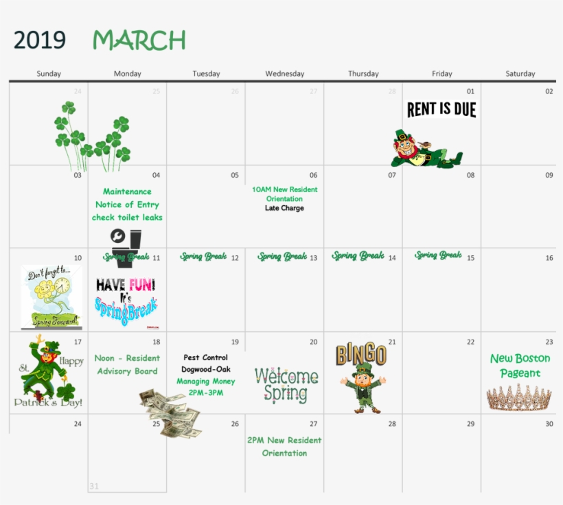New March Calendar - Diagram, transparent png download