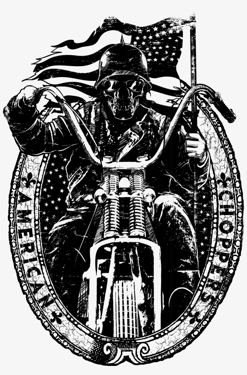 Fashion Trend Material T-shirt Vector Graffiti Printed - Choppers Art, transparent png download