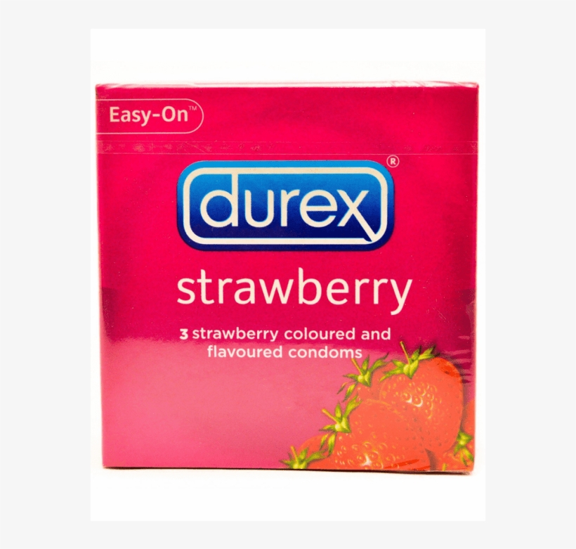 5038483158395 - Durex Strawberry Flavoured Condom, transparent png download