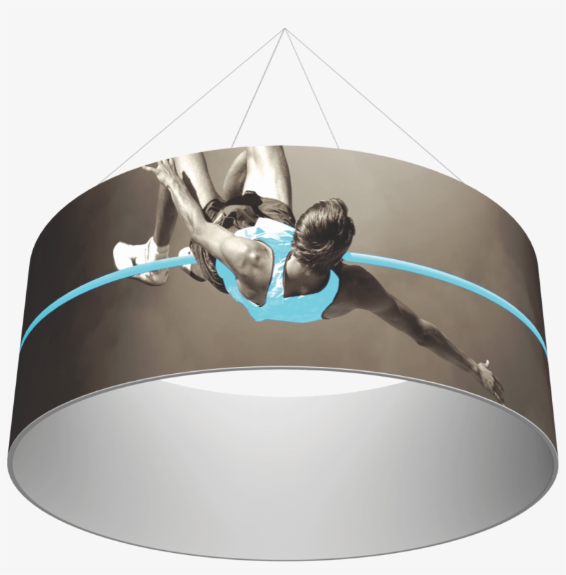 Circle Hanging Trade Show Banner - Banner, transparent png download