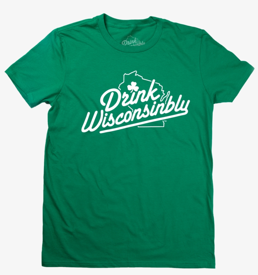 Drink Wisconsinbly Shamrock T-shirt, transparent png download