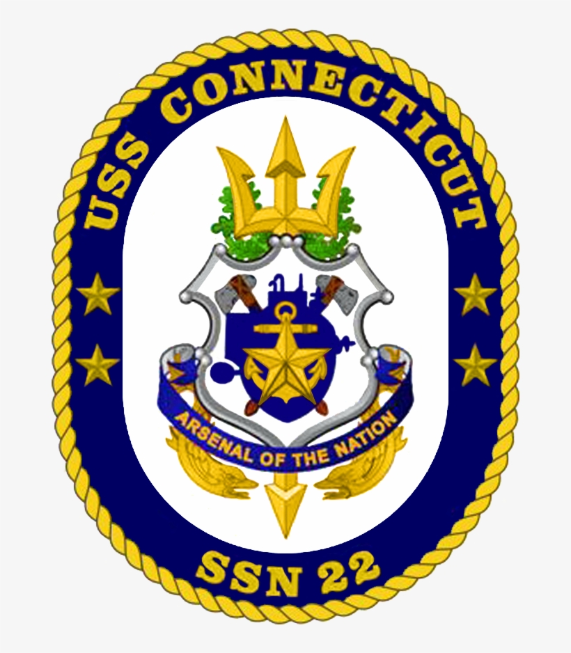 Uss Connecticut Crest - Uss Spruance Ddg 111 Crest, transparent png download