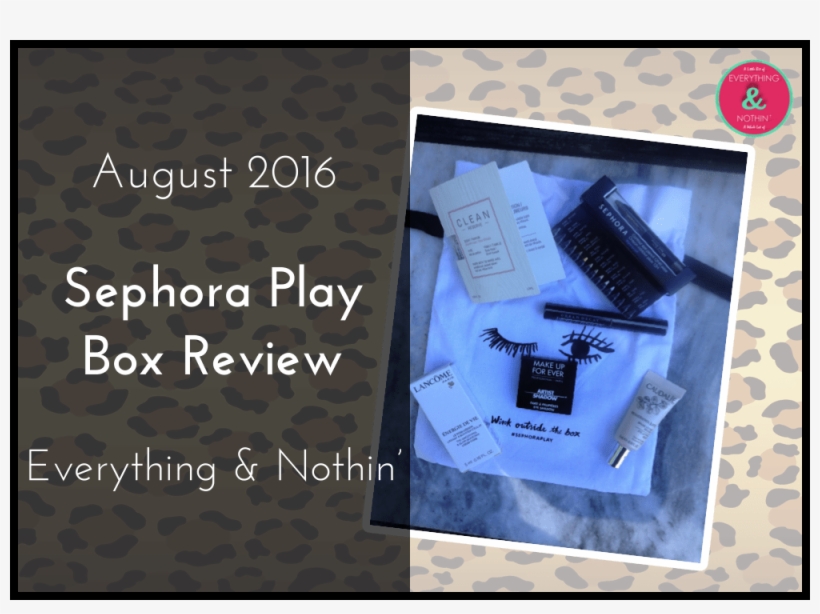 August 2016 Sephora Play Box Review - Paper, transparent png download