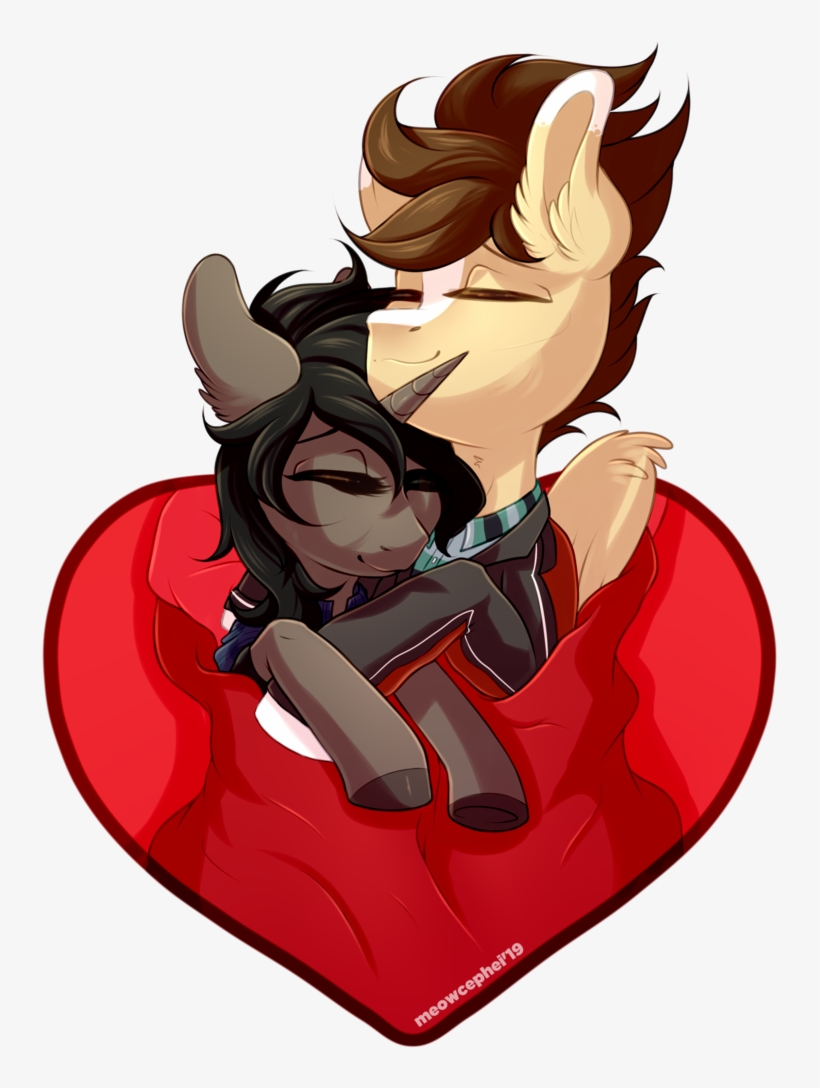 Meowcephei, Commission, Heart, Hearts And Hooves Day, - Cartoon, transparent png download