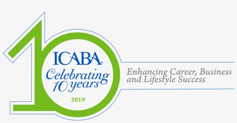 Icaba 10 Years Logo Horiz Final - Printing, transparent png download