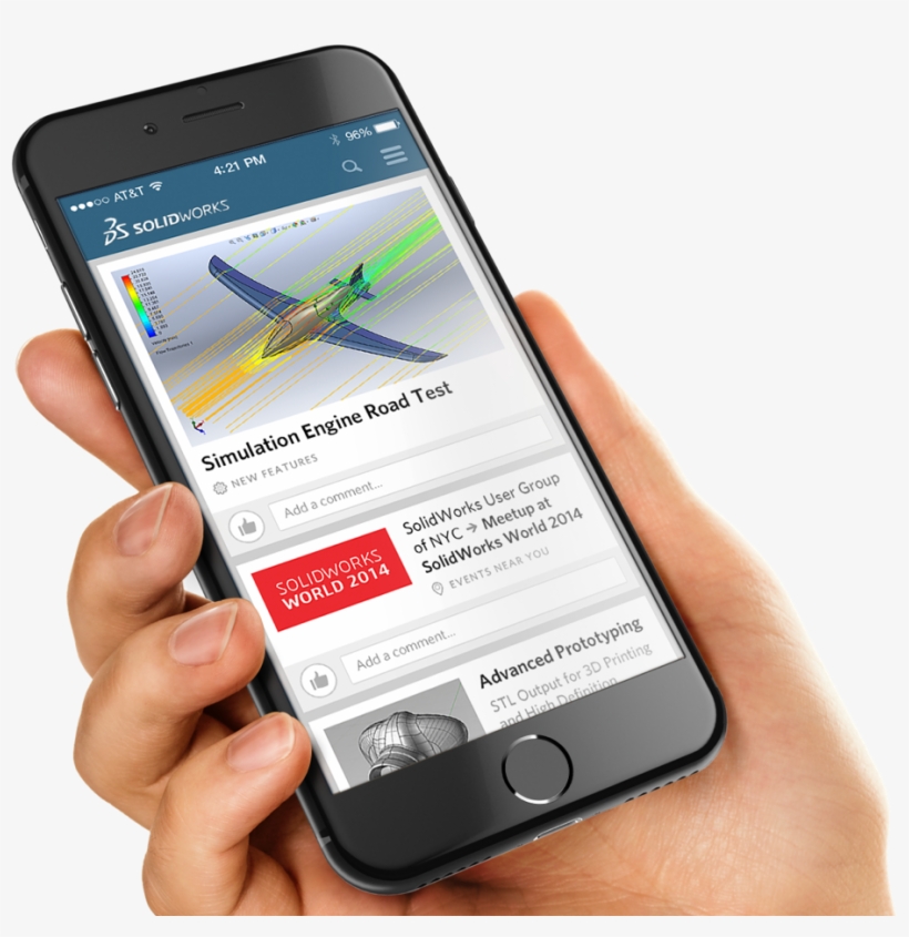 Solid Works Website Mockup - Iphone, transparent png download