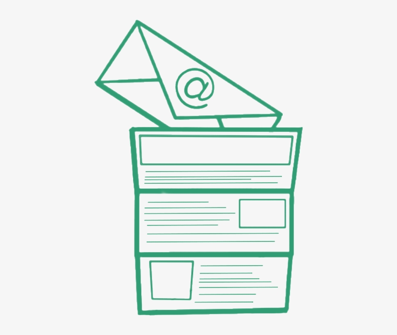 Email Newsletters - Sign, transparent png download