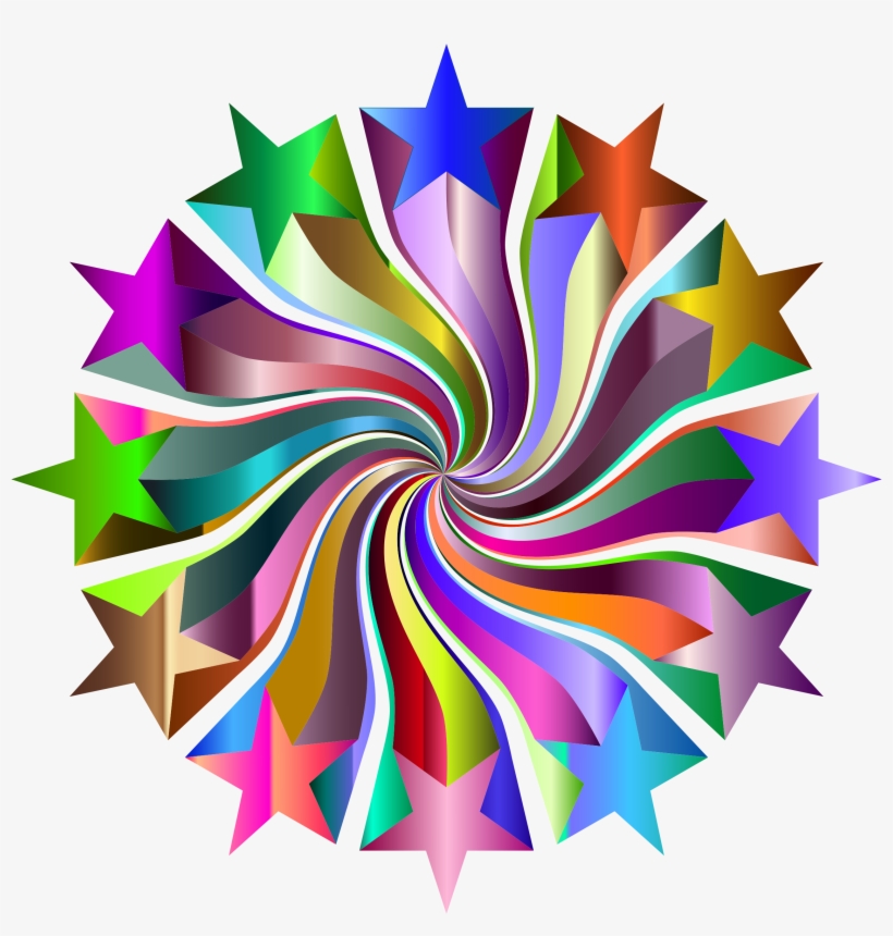 This Free Icons Png Design Of Prismatic Starburst Vortex, transparent png download