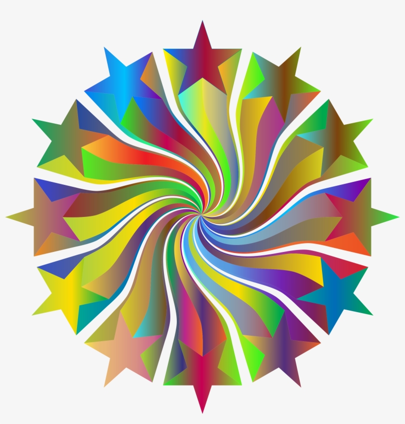 This Free Icons Png Design Of Prismatic Starburst Vortex, transparent png download