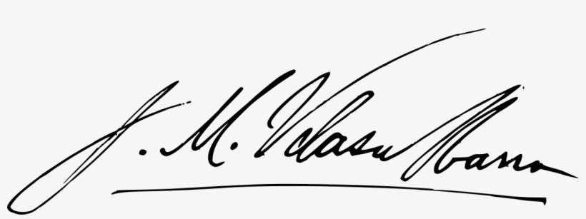 Firma De Velasco Ibarra - Firma De Jose Maria Velasco, transparent png download