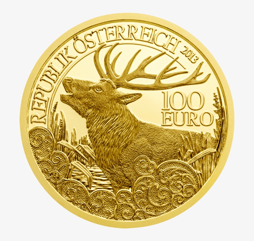 Gold Coin The Red Deer - Heraclius Constantine, transparent png download