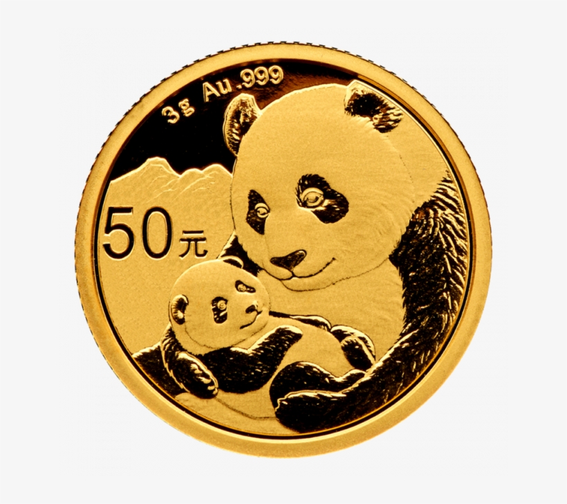3g China Panda Gold Coin - Gold Panda 3 Gram, transparent png download