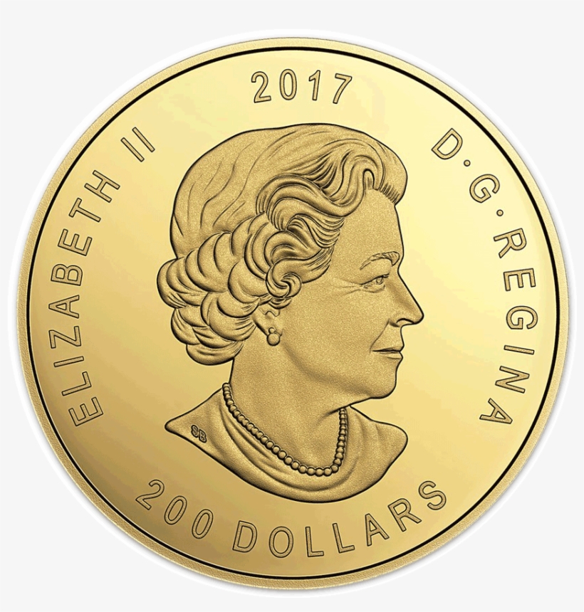 2017 "bugling Elk" Canadian Gold Coin - 1 Oz Pure Silver Coin Bald Eagle Reflection Mintage, transparent png download