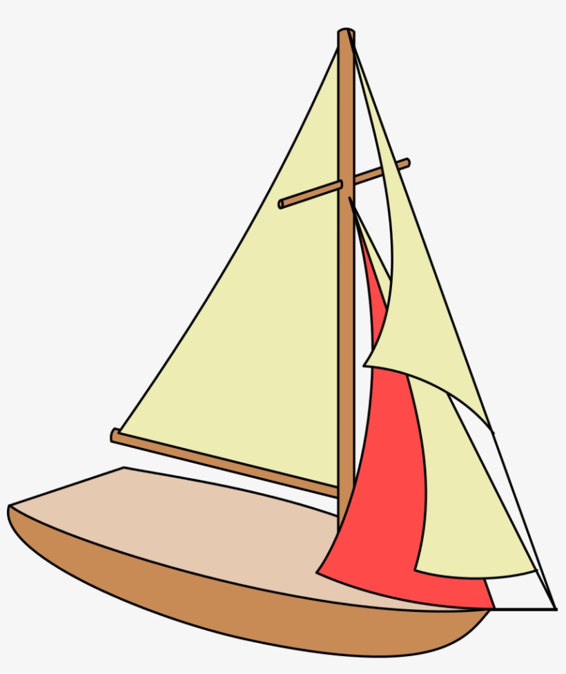 File - Yacht Foresail - Svg - Cutter Rigging, transparent png download