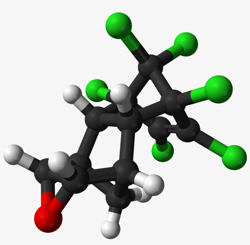 Dieldrin 3d Balls - Aldrin Dieldrin Y Endrin, transparent png download