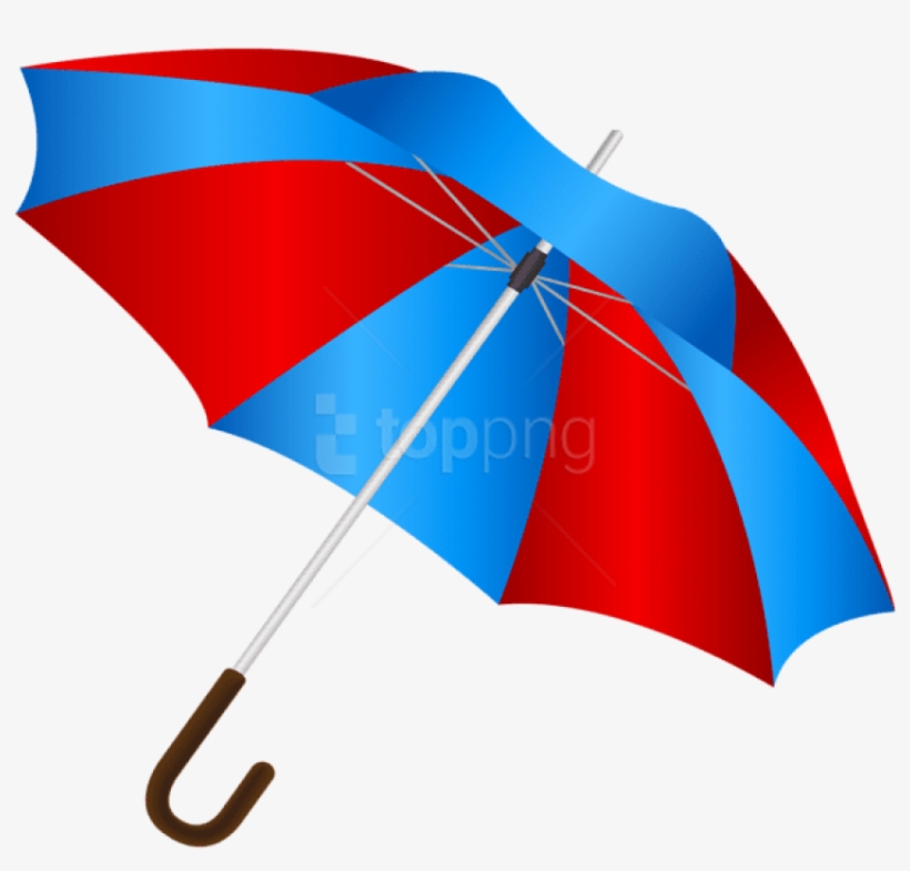 Blue Red Umbrella Png, transparent png download