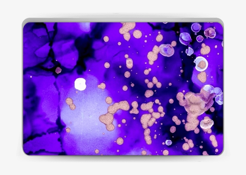 Purple Color Splash Skin Laptop - Drop, transparent png download