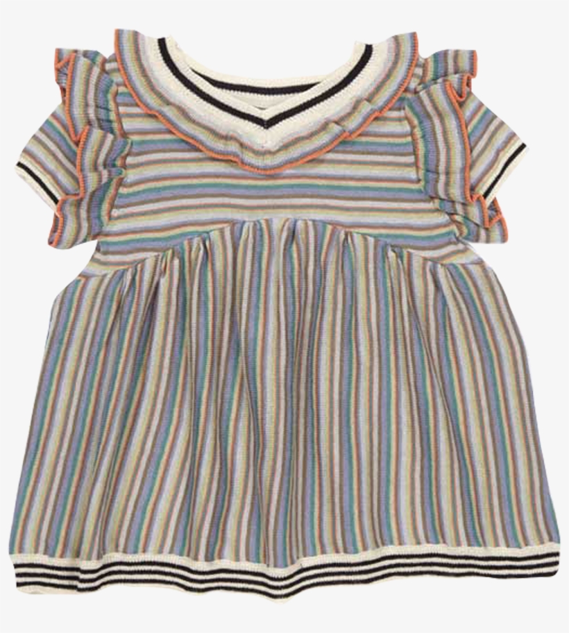 Caramel Baby And Child Foxglove Knitted Striped Baby - Day Dress, transparent png download