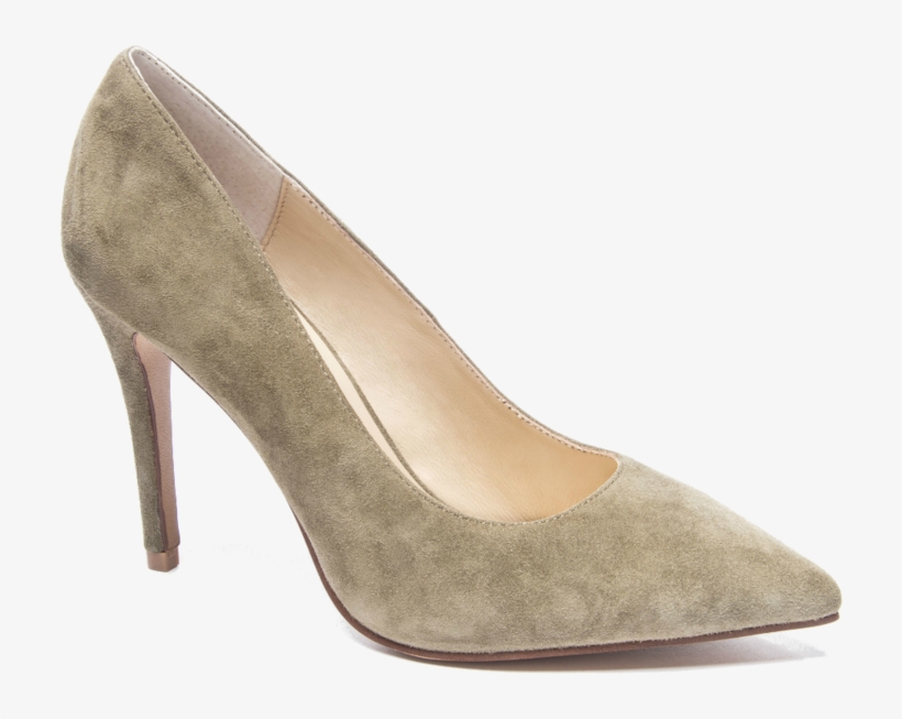 Gisele - Olive Suede - Basic Pump, transparent png download