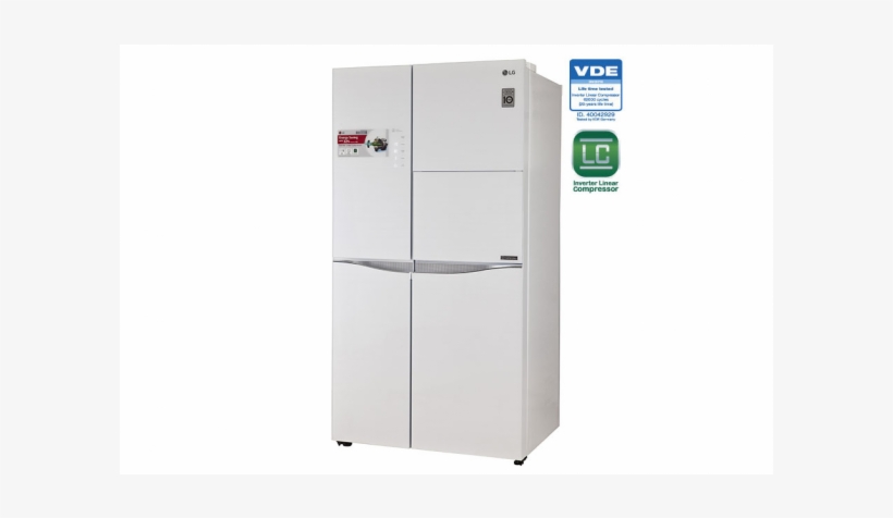 Lg Gc-c247uguv Side By Side Refrigerator With Door - Freezer, transparent png download