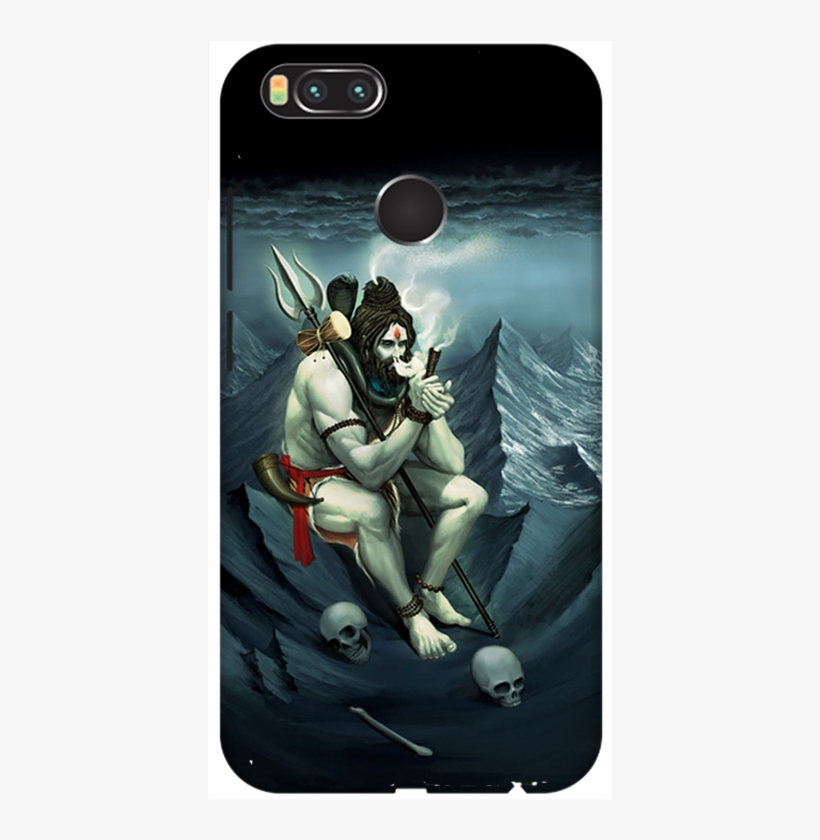 Mi A1 Smoking Shiva Mahadev Designer Printed 3d Cover - Lord Shiva Smoking Chillum, transparent png download