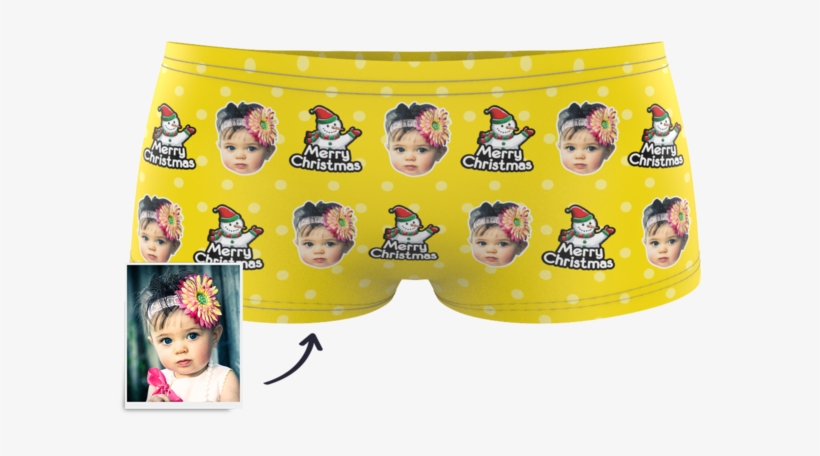 Christmas Snowman Kids Boxer Briefs Printed Face - Briefs, transparent png download