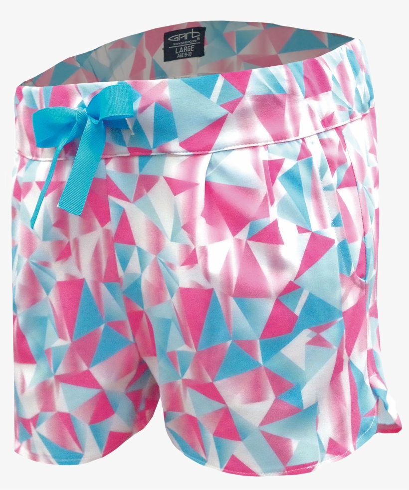 Girl's Diamond Print Performance Golf Shorts - Board Short, transparent png download