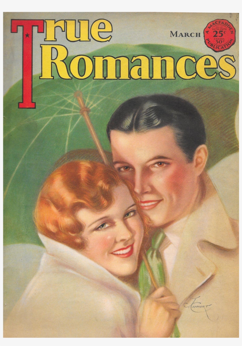True Romances Magazine March - Retro Style, transparent png download