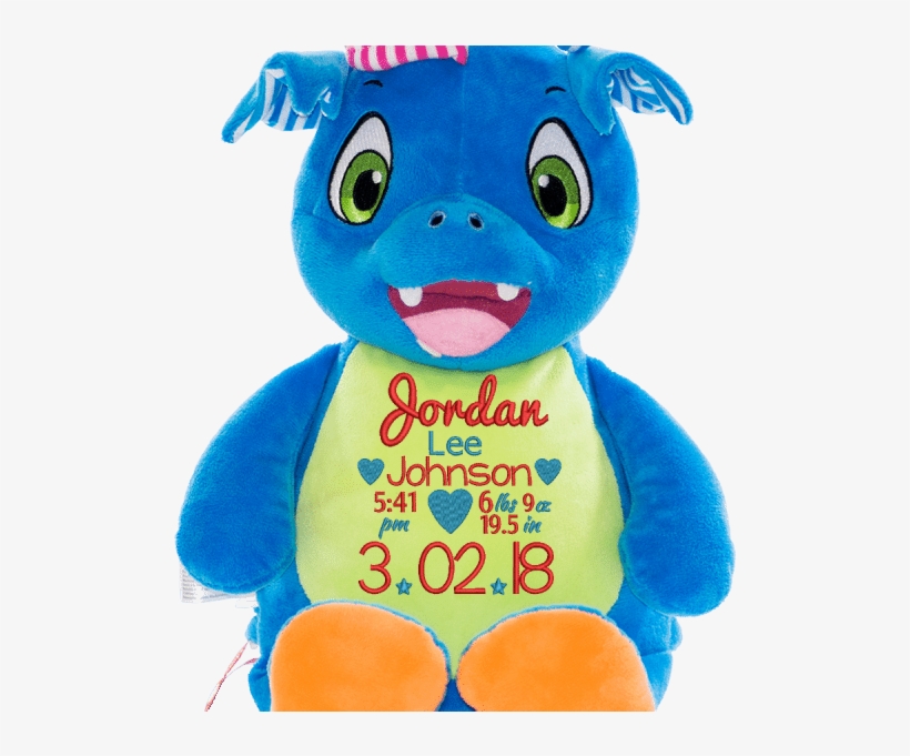 Personalized Cubbies Signature Dragon - Blue Dragon Cubby, transparent png download