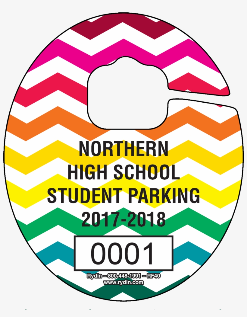 This Design Has A Chevron Background - Parking, transparent png download