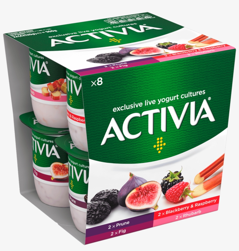 Prune Fig Rhubarb Raspberry & Blackberry - Actimel, transparent png download