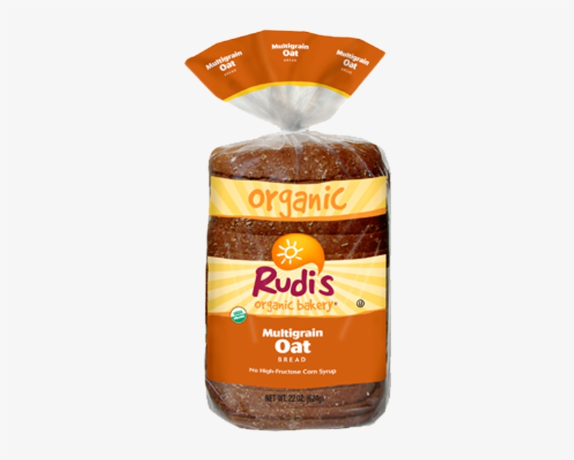 Rudis Sliced Oat Multigrain Bread Loaf-22 Oz - Rudi's Organic Bakery, transparent png download