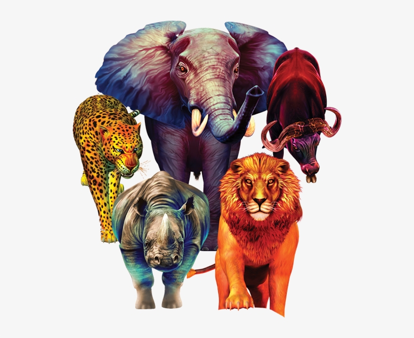 Jungle Cash Big - African Big 5 Png Transparent PNG - 590x615 - Free