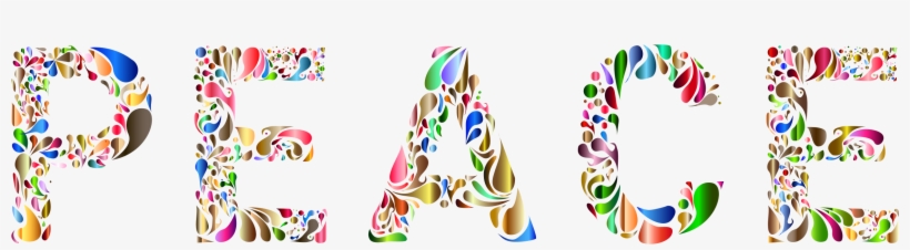 This Free Icons Png Design Of Prismatic Peace Typography, transparent png download