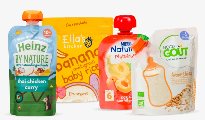 Hot Filling Or Pasteurized Baby Food Products - Baby Food Pouches, transparent png download