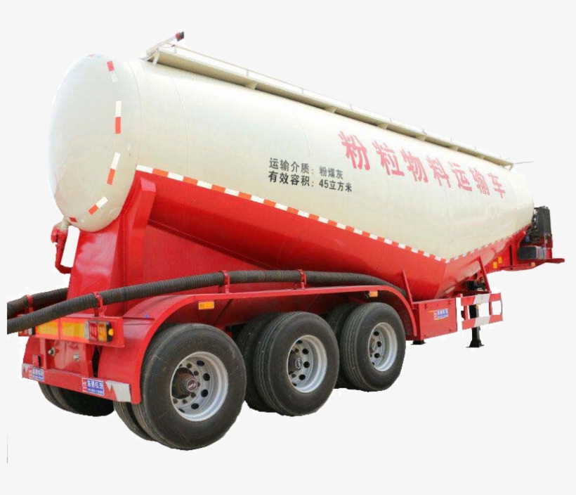 New V-type 3 Axles 50t Cement Bulker Semi Trailer - Trailer Truck, transparent png download