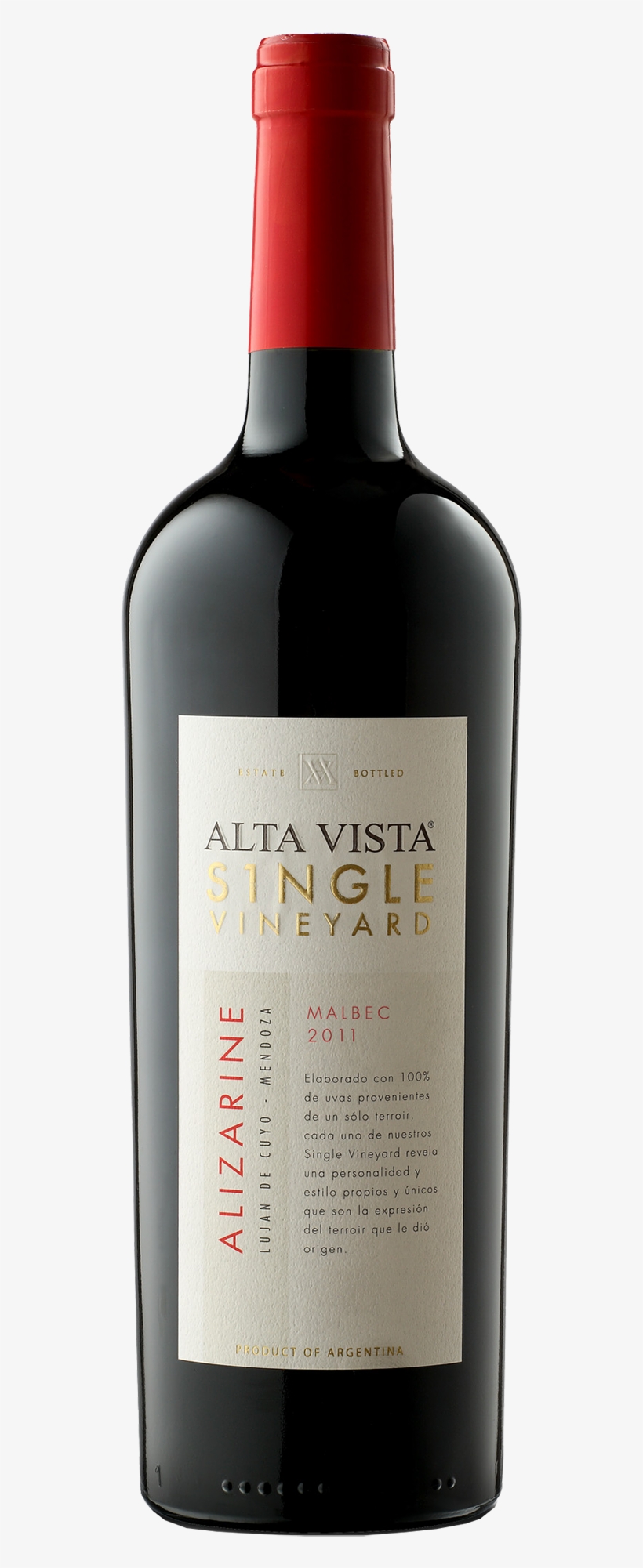 11 - Alta Vista Malbec Single Vineyard Serenade, transparent png download