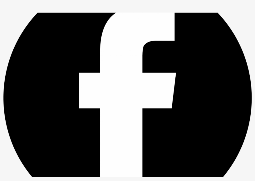Facebook Black Circle - Cross, transparent png download