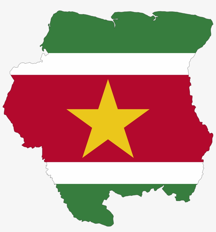 This Free Icons Png Design Of Suriname Map Flag, transparent png download