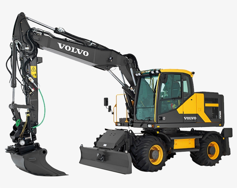 Compact Excavators - Volvo Excavators, transparent png download