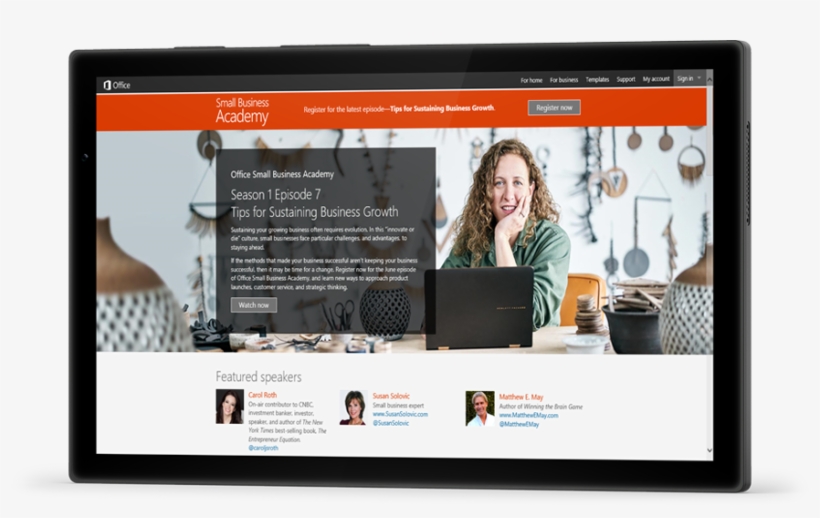 Office Small Business Academy - Website, transparent png download