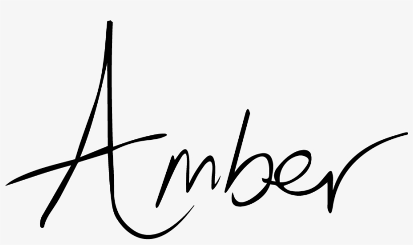 Ambers Signature Black Web - Calligraphy, transparent png download