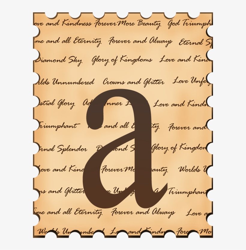 Selo De Carta Alfabeto Png, Letter Stamp Alphabet - Number, transparent png download